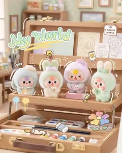 QIQI-Fluffy Bunny Town Plush Box Bunny Plush Dolls，Soft Furry Collectibles，Stuffed Animal