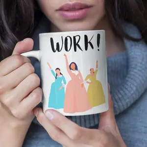 Hamilton Sisters 11oz Ceramic Coffee Mug - Angelica, Elizabeth & Peggy Inspired, Reusable, Insulated, Dishwasher Safe, Lead-Free, Perfect for All Beverages