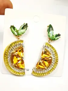 Fashion Lemon Drop Earrings, Statement Earrings, Trendy Fruit Shape Jewelry for Women, Fruit Veggie Earrings, Stylish Accessory for Everyday Wear, Perfect Gift Idea