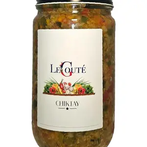 Le Gouté Haitian Chiktay Ayisyen Crunchy Flavor Pickled Snacks Certified Organic Instant Food with Olive Oil & Onion