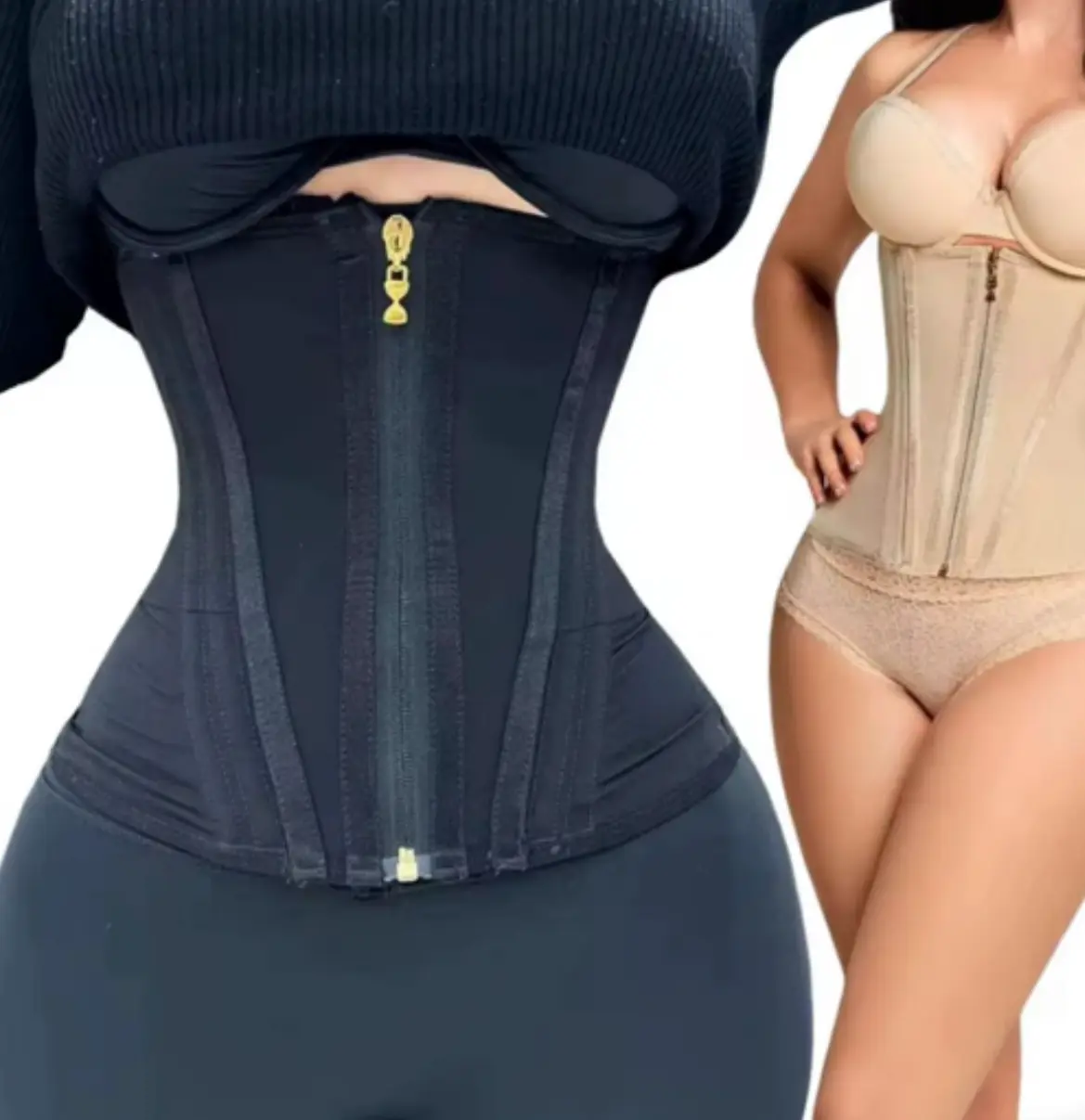 double layered corset