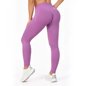 outfit high-waisted yoga pants women's peach buttocks sports fitness quick-drying buttocks lifting running clothes oner active yoga pants Women's Waist Breathable Scrunch Butt Seamless Waist Waisted wide  leg