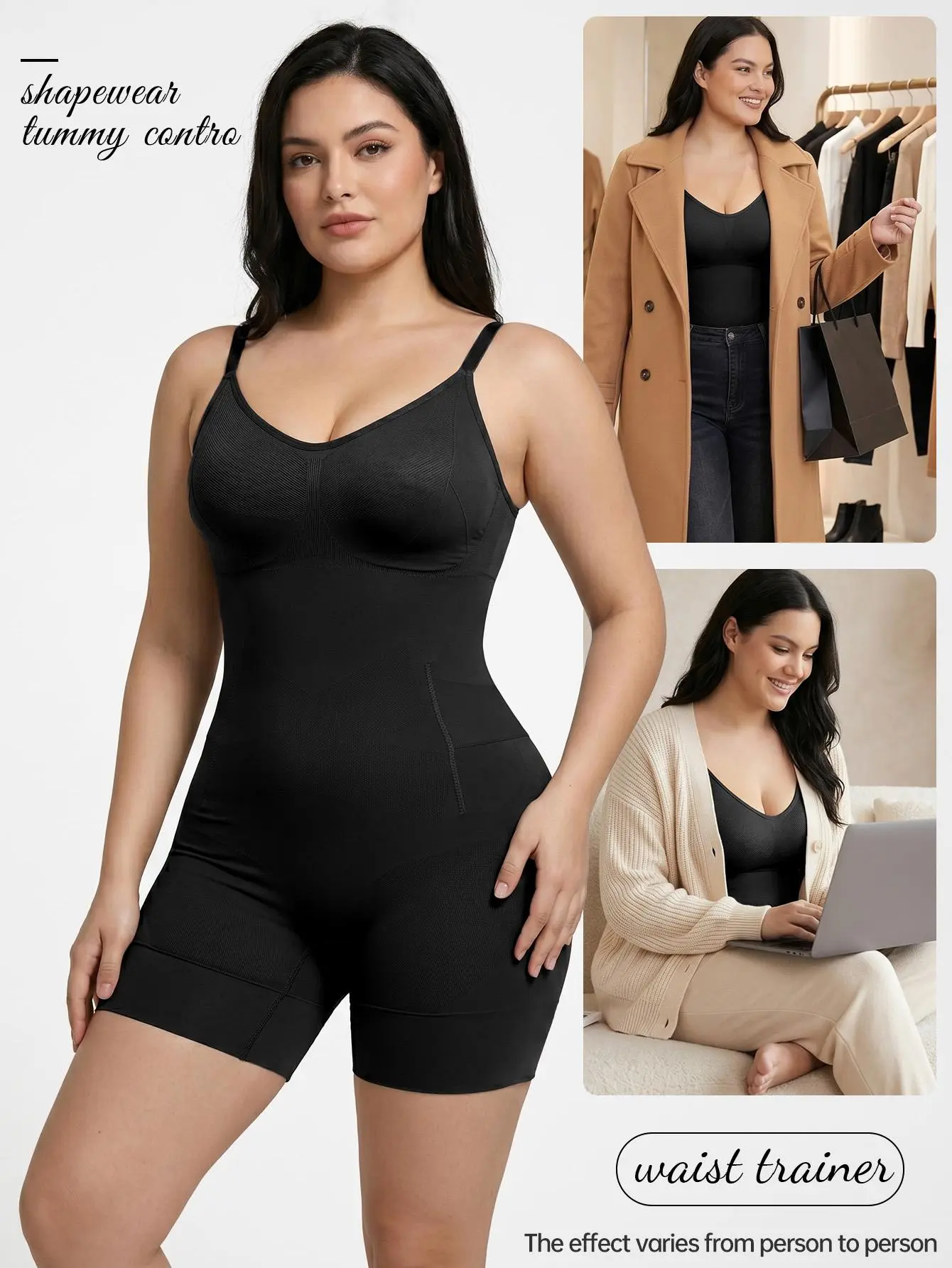 Shapewear for Women Tummy Control Bodysuit Mid Thigh Body Shaper Shorts for a Lifted Look,women's workout sets