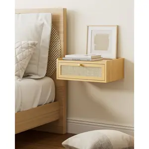Floating Nightstand,Wall Mounted Night Stand with Drawer,Small Floating Shelves,Floating  Bedside Table for Bedroom?Living Room?Bathroom