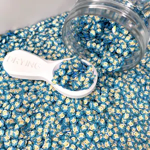 FAKE 5MM Blue Fin Fish, Animal Polymer Clay Sprinkle (NOT EDIBLE) D47-07