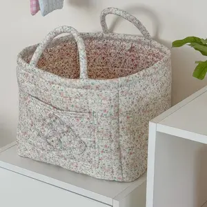 French Country Dustproof Storage Organizer Basket - Playful Tiny Shop Multi-Purpose Durable Space-Saving Home Supply, Travel Car Interior Accessory for Beauty Products