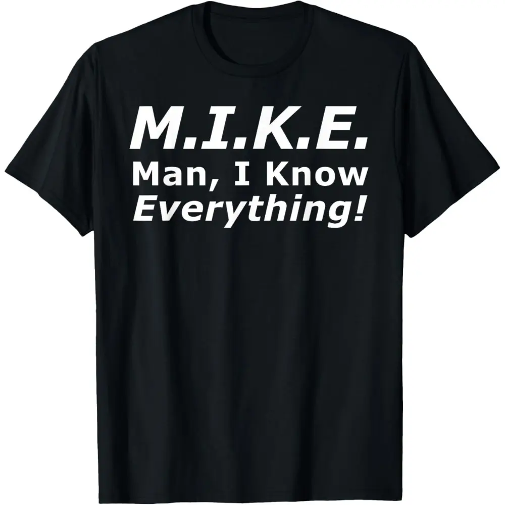 NO.BRAND Men's T-Shirt with 'Knows Everything' Funny Graphic, Casual Soft  Round Neck, Seamless Design, Father's Day Gift