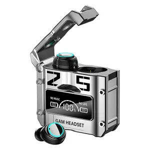 M25 BT5.3 Wireless Sport Earbuds with Environment Noise Cancelling, IPX7 Waterproof, Bluetooth Stereo, 4 Built-in Microphones, Premium Sound and Deep Bass