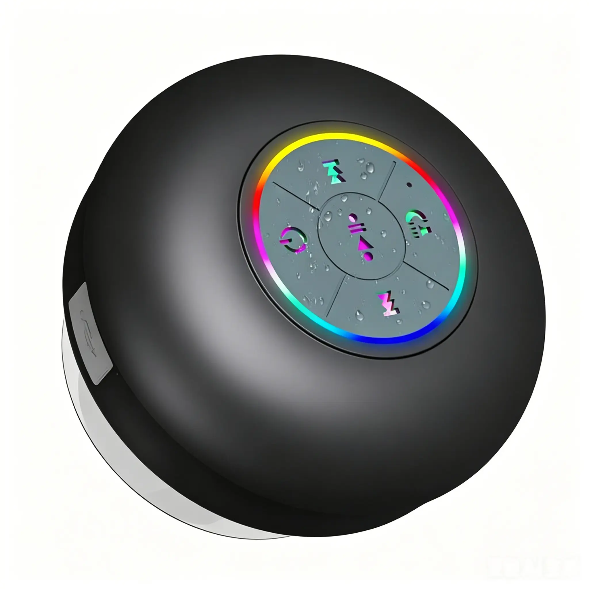 IPX6 Waterproof Bluetooth Speaker - USB Rechargeable, Stunning LED Light Show, Hands-Free Calling, High-Quality Audio - Shower Speaker for Camping, Home & Festive Party Supplies, Party Bag Gift, Bluetooth Speakers