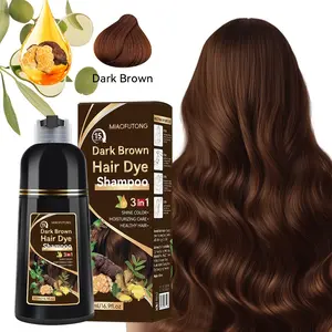 3 in 1  Hair Dye Shampoo, Hair Coloring Natural Extracts Moisturizing Hair Dye Shampoo, Professional Hair Care & Styling Product for Men & Women, Nourishing, Moisture