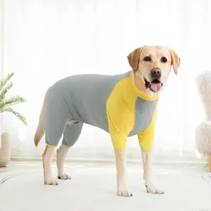 SoPets Summer Cooling Dog Shirt with UV Protection Quick Dry Breathable Full Body Cover for Large Medium Dogs Like Labrador and Golden Retriever