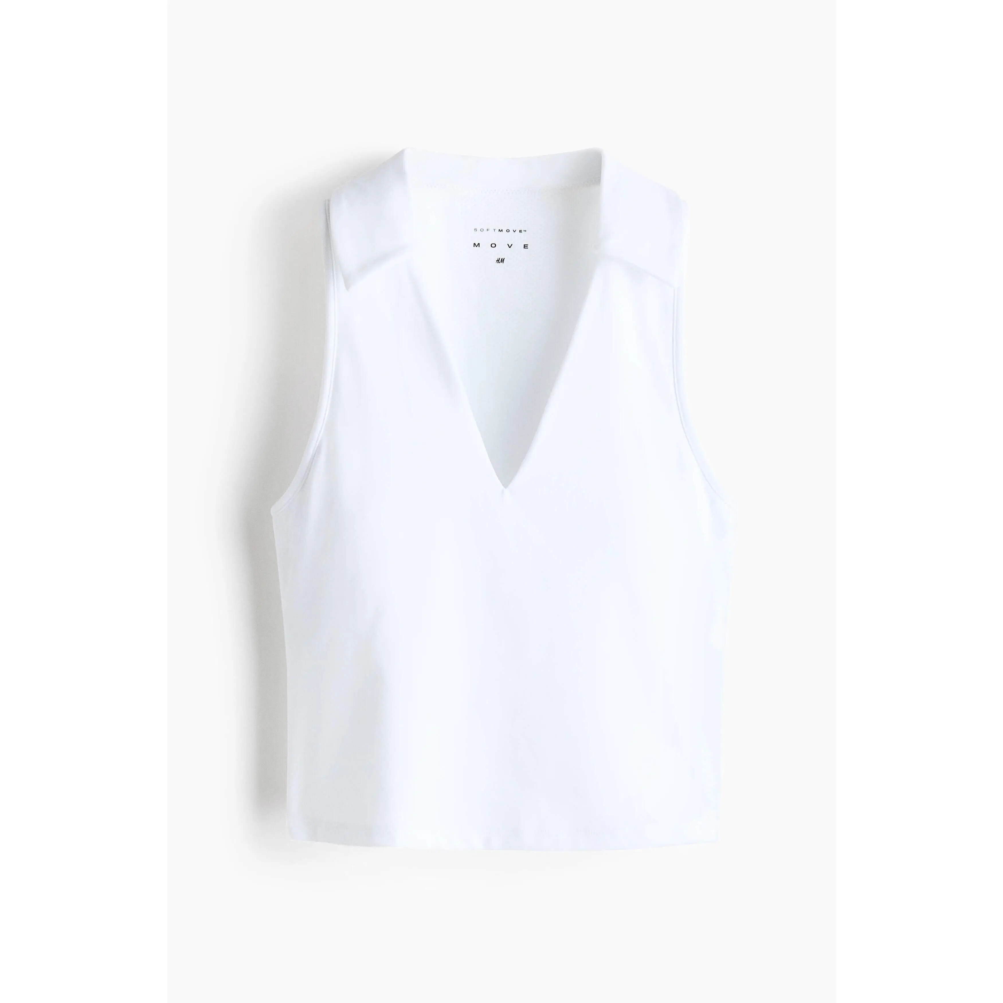 H&M Collared integral-bra sports top with SoftMove™