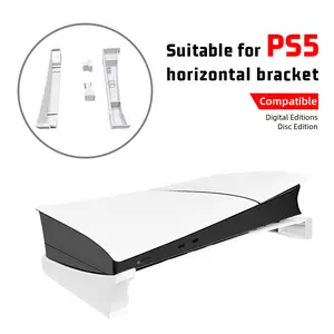 Horizontal Stand for Ps5, Base Stand Accessories Compatible with P5 Disc & Digital Editions, Gaming Console Accessory