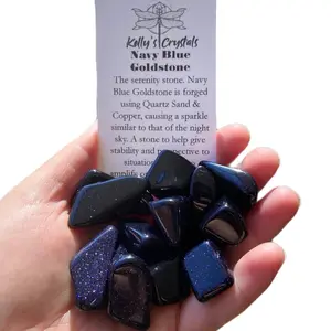 Navy Blue Goldstone - Perfect for Any Occasion