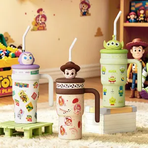 MINISO x Disney Pixar Toy Story Figure Insulated Tumbler | Cute Character Thermal Cup, Double-Wall Stainless Steel Mug for Hot & Cold Drinks, Travel & Daily Use