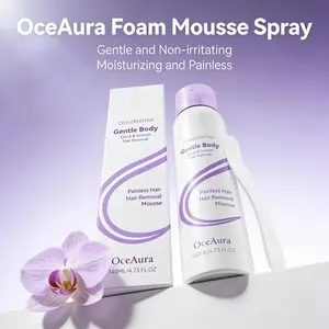 Hair Removal Mousse Gentle Pain Free Depilatory Underarm Leg Arm Body Long-Lasting Growth Inhibitor Smooth Skin Care Moisturizing Foam Mousse Spray