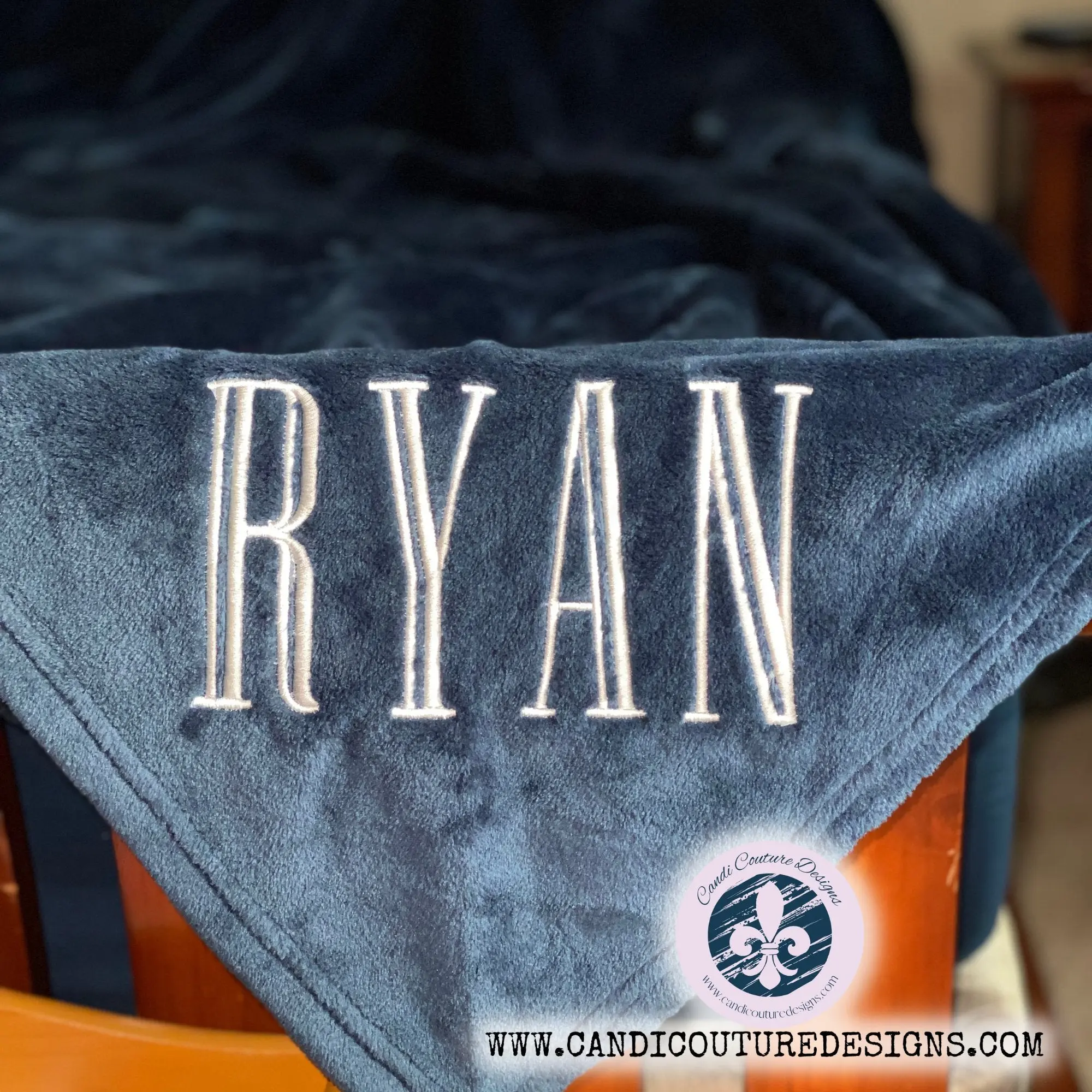 Custom Monogrammed Fleece Blanket | Personalized Cozy Throw