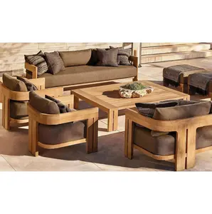 Teak Wood Garden Furniture Set Modern Outdoor Teak Sofa