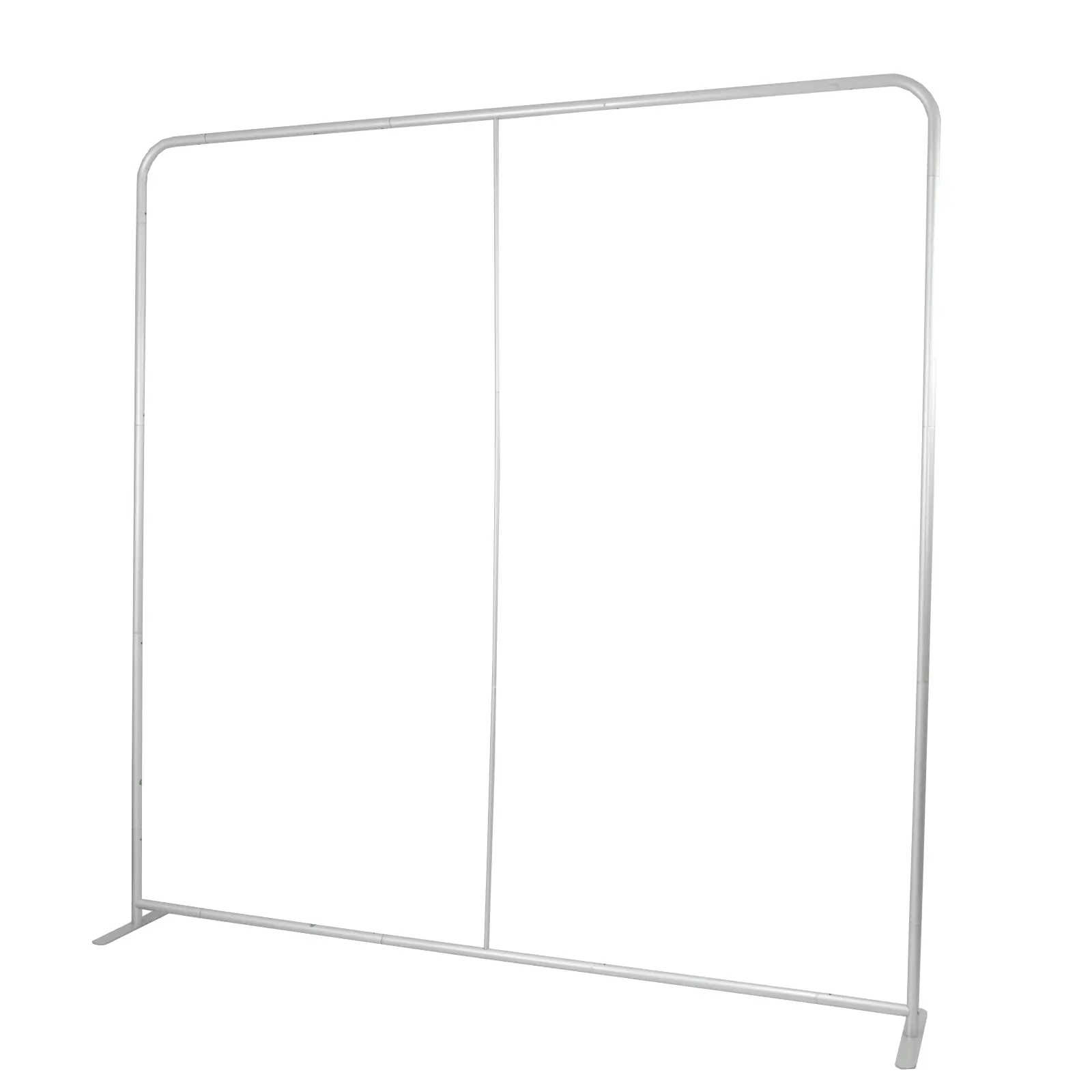8ft x 8ft Aluminium Metal Pillowcase Backdrop Banner Stand, Portable Rounded Corner Display Frame for Camera Photo Booths, Birthday Baby Shower Parties, Party