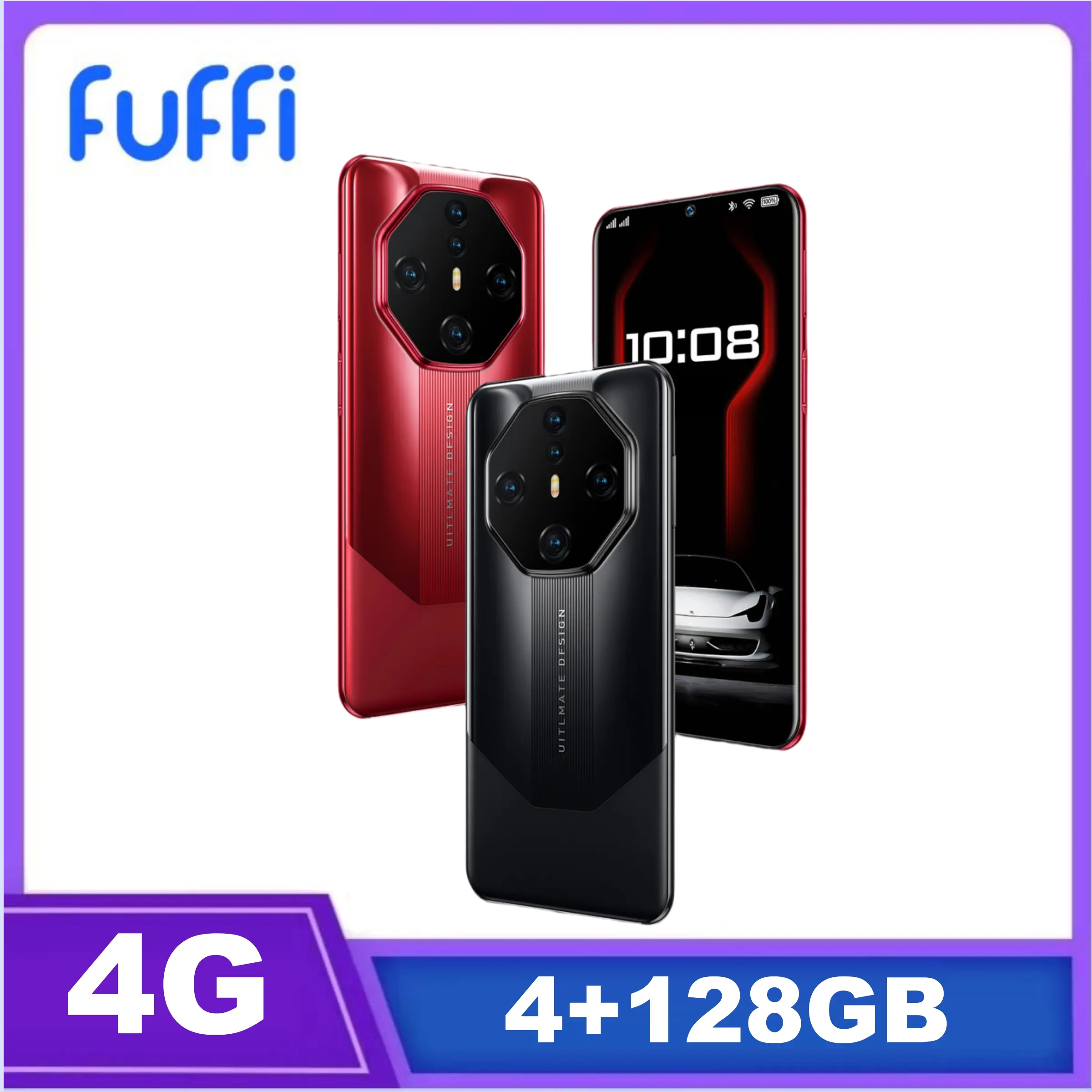 FUFFi-4+ 128GB ROM Smartphone, 6.53-Inch Screen, 16MP Camera, 4G Network, 4000mah Battery, Dual Sim, Octa-Core Android Phone