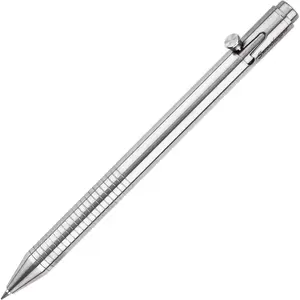 Titanium Bolt Action Pen Retractable Gel Pen Compatible with  Refills Lightweight Slim Shape for EDC Pocket Business Collection Color  (Ti142)