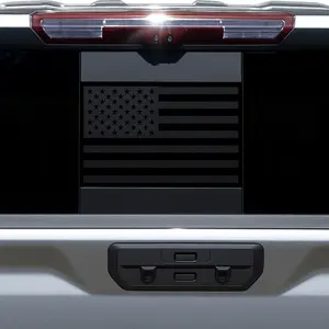 GMC Sierra/Chevy Silverado Middle Sliding Window American Flag Decal (2019-2025)