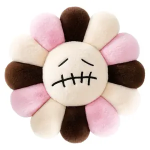 Tan Flower Pillow