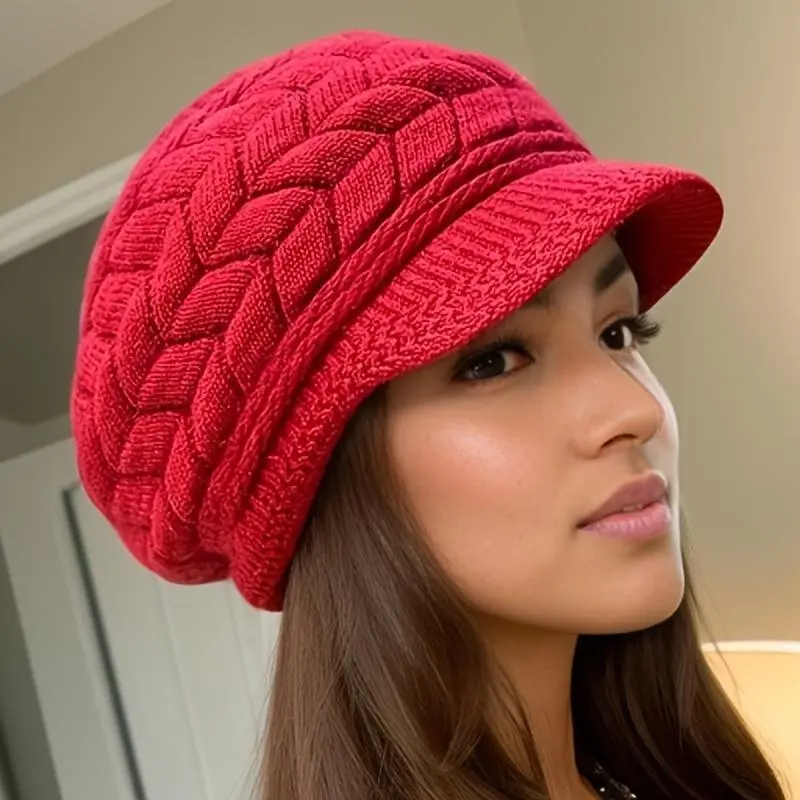 Women's Winter Slouchy Beanie Hat  Thick Cable Knit with Ear Flaps & Fringe Trim  Soft, Stretchy & Warm Cold Weather Accessory  Machine Washable for Cozy, Trendy Winter Outfits & Outdoor Adventures