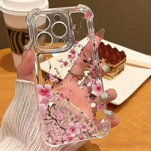 The four-corner anti-fall shell is suitable for for iPhone 17 Promax 16 Plus 15 14 13 12 11 compatible with Samsung S25 S24 S23 S22 21 ULTRA PLUS FE model creative all-inclusive anti-fall mobile phone case protective cover