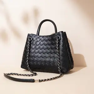 SADI Classic Versatile Women's Shoulder Tote Bag Woven Handbag
