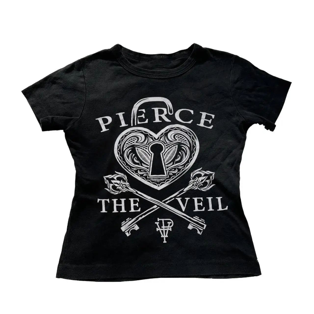 Vintage 90s Pierce The Veil Graphic Baby Tee, Women 90s Vintage Clothes, Star Girl Kitty Aesthetic Clothing, Y2K Downtown Girl, Y2K Baby Tee, Downtown Girl Baby Tee, Womenswear Tops, Summer Outfit, Downtown Girl Baby Tee, Gift For Her, Outfits