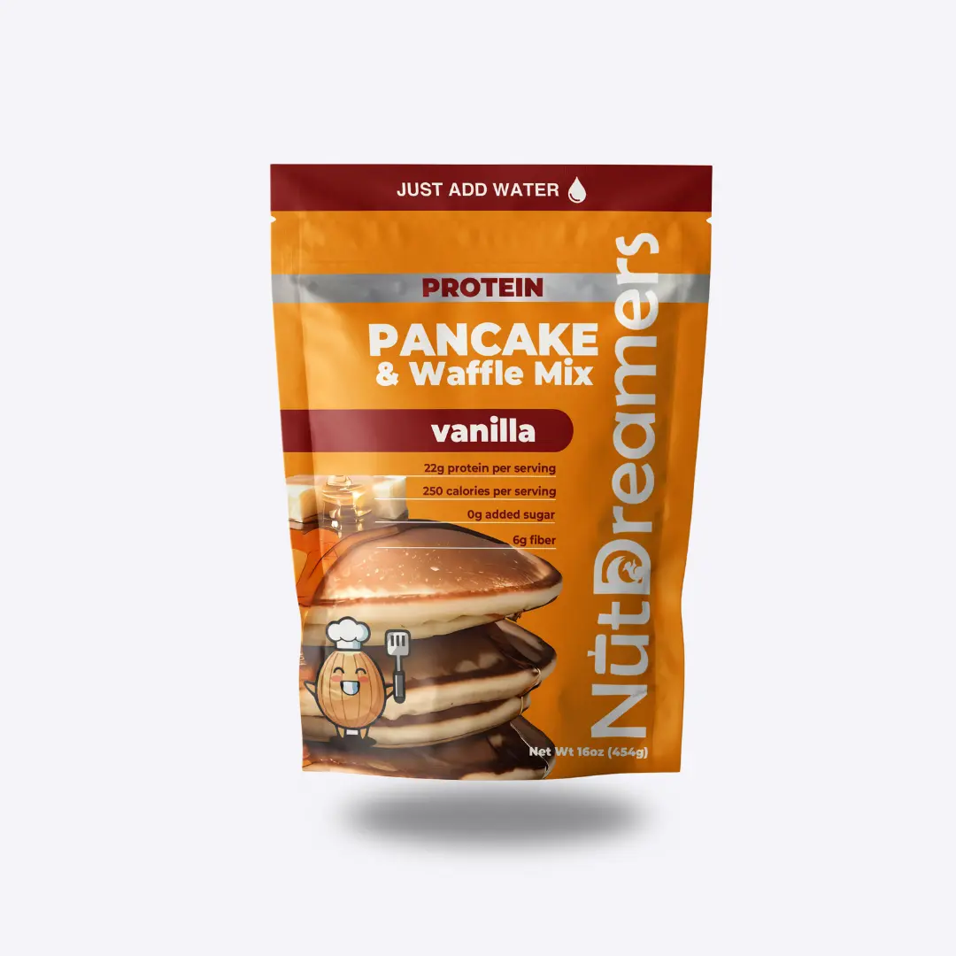 Vanilla Protein Pancake & Waffle Baking Mix - Oat Flour Base, No Sugar Added, High Fiber Baking Mix for Pancakes & Waffles