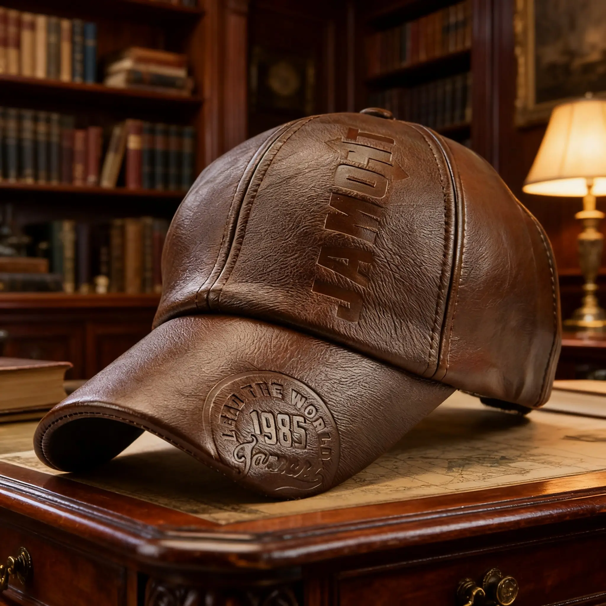 Retro Faux Leather Casual Dad Hat, hats, hats for men, gorras para hombres, hats for women, summer items tiktokshopbacktoschool,back to school,back to school haul