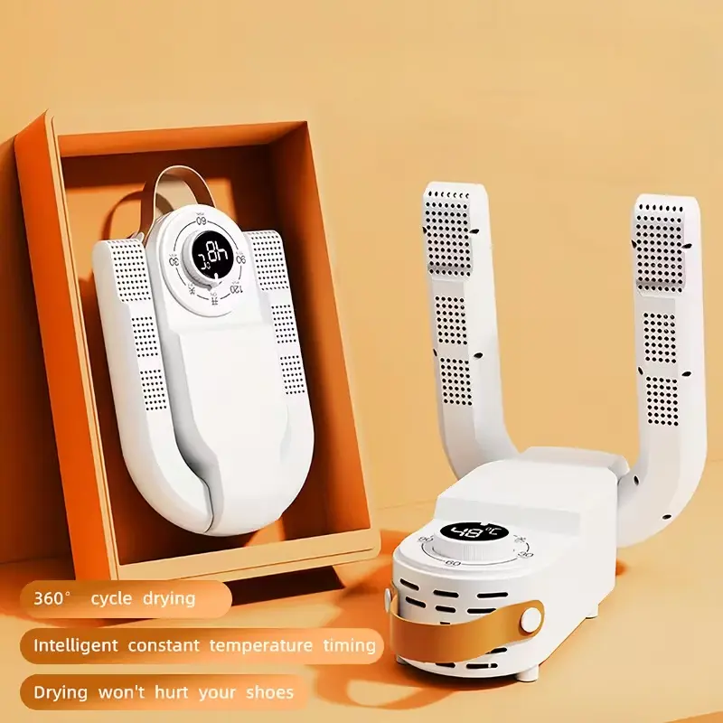 TYTARBEL Portable Shoe Dryer Machine, Foldable Boot & Glove Dryer with 48°C Gentle Heat, Timer & Odor Removal, Quick Drying for Shoes, Socks & More Household Shoe Dryer Digital Shoe Dryer