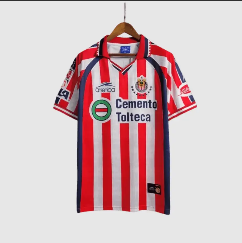 1999/2000 Chivas Guadalajara Cemento Tolteca - Home Retro Jersey Graphic Sports Shirt | Streetwear Football Top | Unisex Fan Gift