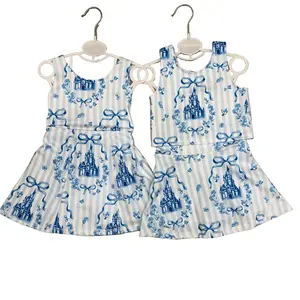 Girl Athletic Clothes Princess Clothing Summer Sports Set