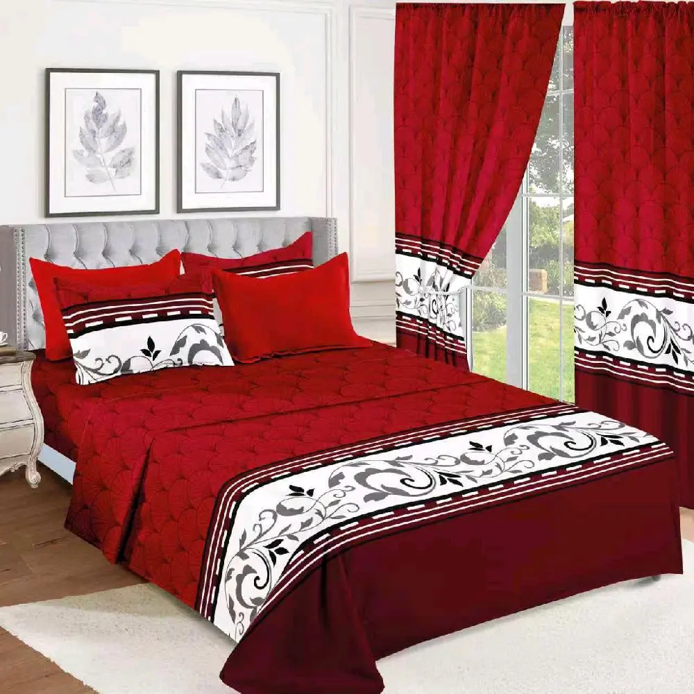Priscilla Floral 8-Piece Cozy Bedding Set, Complete Decorative Bedsheet Set for Room Decor