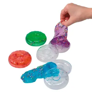 2 1/4" Multicolor Sprinkle Putty-Filled Plastic Donuts - 12 Pc.