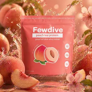 FEWDIVE Grass-Fed Whey Protein Isolate | Pure Protein — 20g Protein, 80 Calories, 0 Added Sugar | 8 Flavors to Choose From