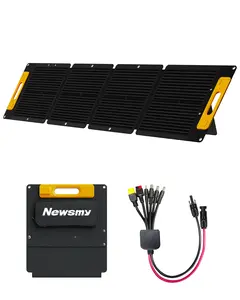100W Portable Foldable Solar Charger, 19V Monocrystalline Panel with 22% Efficiency, IP65 Waterproof, for Power Stations and Outdoor Camping, Includes DC/Anderson/XT60 Cables, Adjustable Kickstand