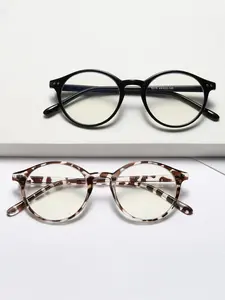 【1pay】Square Frame Anti-blue Light Glasses, Fashion Transparent Plain Aesthetic Glasses for Women & Men, Fashion Eyeglasses for Work, Daily Clothing Decor, Perfect for Student Daily Use, Stylish Glasses