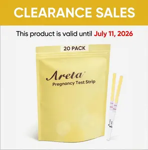 Areta 20 Pack Pregnancy Test Strips, hCG Tests for Women, Early Detection & Precise Results, Clearance Sales, Exp: July 11, 2026