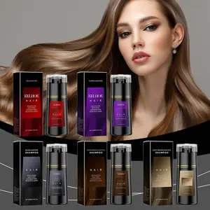 Nova Hair Instant Dye Shampoo for Gray Hair - 200 ml - Gentle Cleanser & Comfort for Women & Men - Suitable for Black Haircare Paraben Free Beautiful Look Conditioner Cleansing