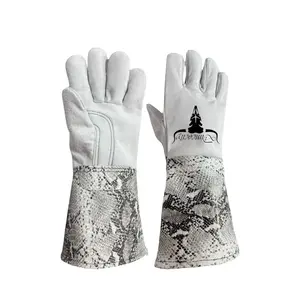White Python Stick Welding Gloves 222's
