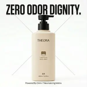 THEORA-Zero Odor Dignity-for men-Persimmon witch hazel zinc bamboo lotus-total purify body wash soap-omni-7 neturlizing matrix-alternative for perfume deodorant soap- hygiene PH balance-kids body deep cleansing soap-Theorapy Series-official shop