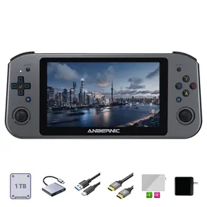 Anbernic Win600【Buy 1 Get 1 8K HDMI Cable+1 Multi-port Adapter+1 Screen Protector+】5G WiFi 4.2 Bluetooth 3050E Dali APU 16GB RAM DDR4/1TB SSD 5.94 Inch Screen 9000mAh Ready to Use