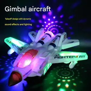 Transformable Plane Robot Toy, Glowing Lights & Auto-Obstacle Turn, Birthday Christmas Gift for Boys Men 3+