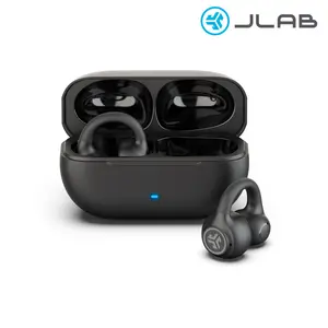 JLab Flex Open-Ear Clip-On Earbuds 12mm Speakers 21+ Hours Playtime IP55 Splashproof Lightweight Bluetooth 5.3 for iPhone & Android Devices Electronic Audio
