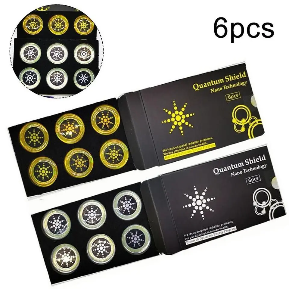 Quantum Shield Stickers 12pcs for Phone,Airpods, Fridge, and Laptop Mobile Electronic Accessories EMF Stickers Gold/Silver for Devices Smartphone Cellphone #SummerVibes