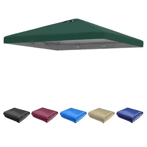 10x10 feet thickened umbrella canopy replacement top in multiple colors, suitable for straight leg sunshades, durable, tear-resistant, ideal for outdoor camping and patio shading, Outdoor Furniture (top only - frame not included), Heavy Duty Canopy